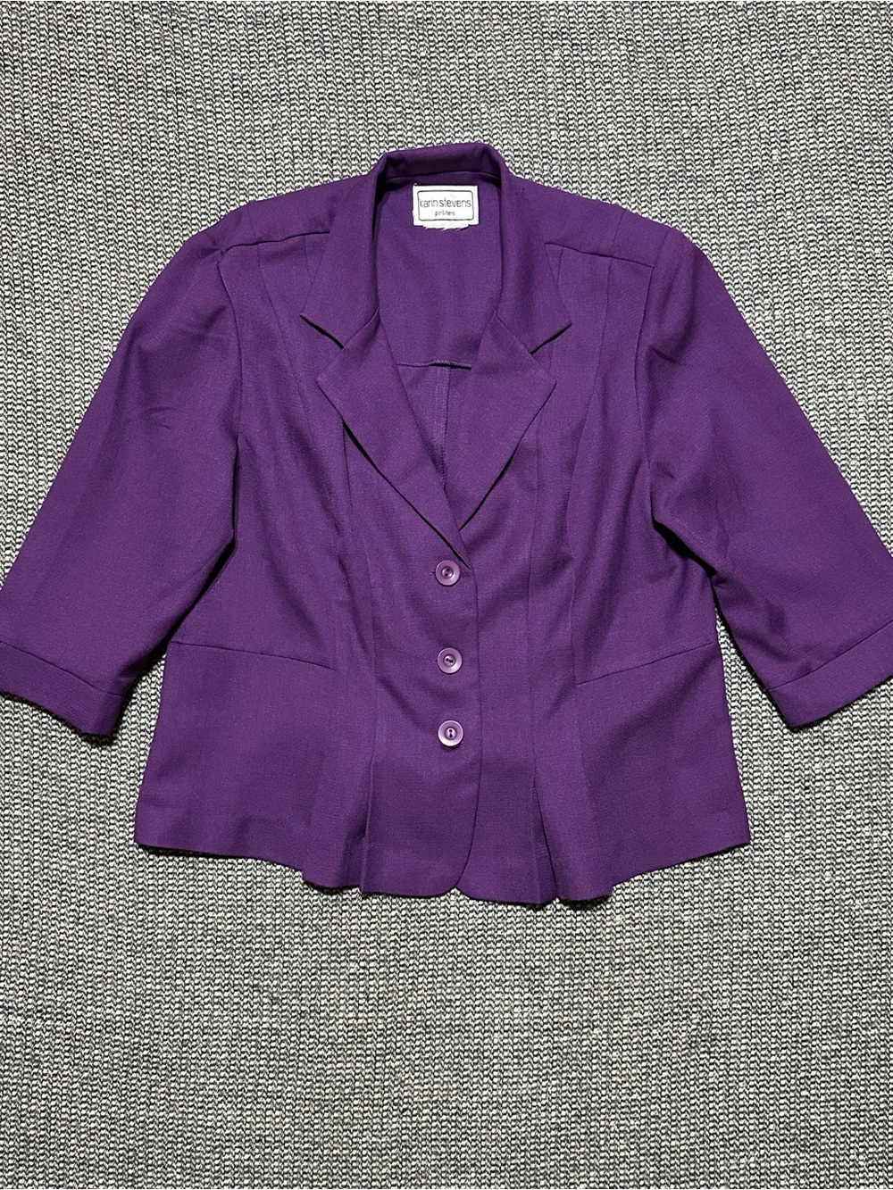 karin stevens Purple Women's Blazer Jacket